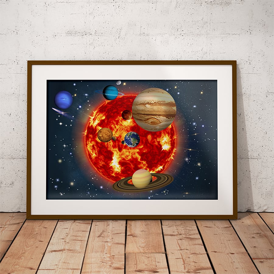 Personal Astrological Art - "My Place In the Stars" Astrology Chart