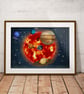 Personal Astrological Art - "My Place In the Stars" Astrology Chart