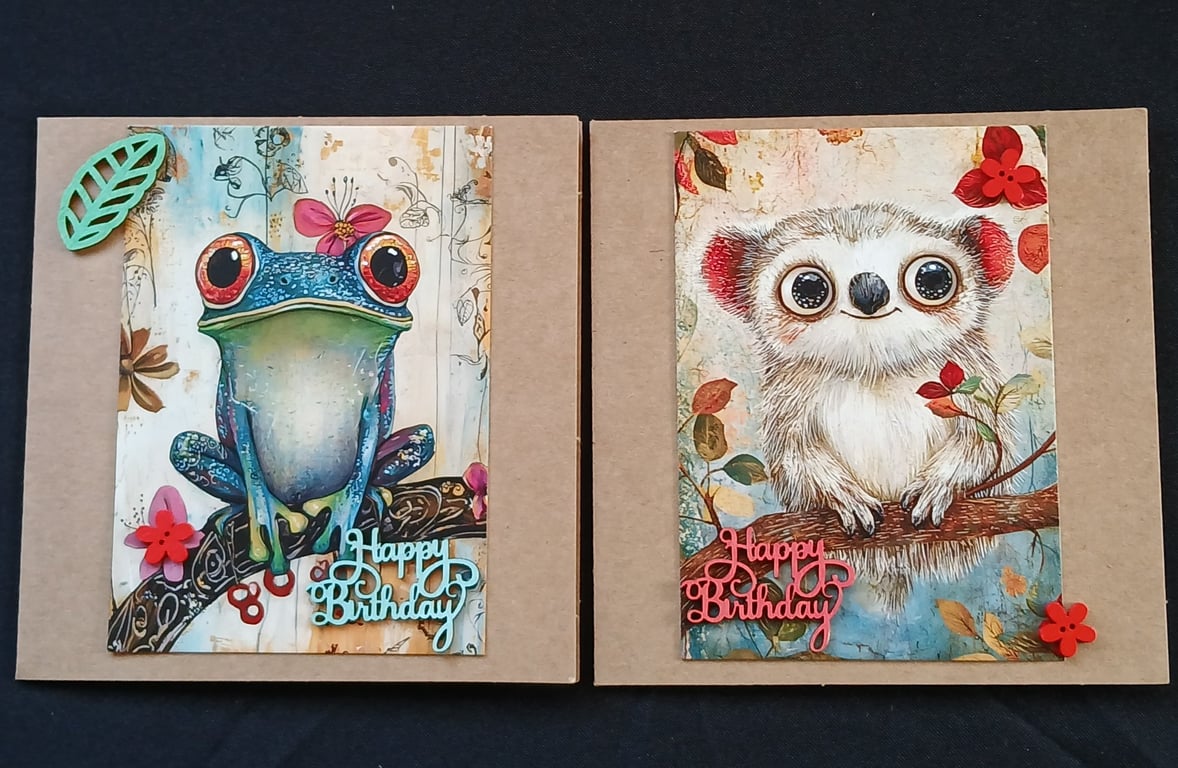 Pack of 2 birthday cards
