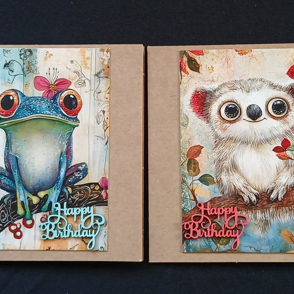 Pack of 2 birthday cards
