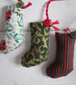 SOLD - Scrapbox Stockings, Tiny Stocking Tree Decorations - Image 6