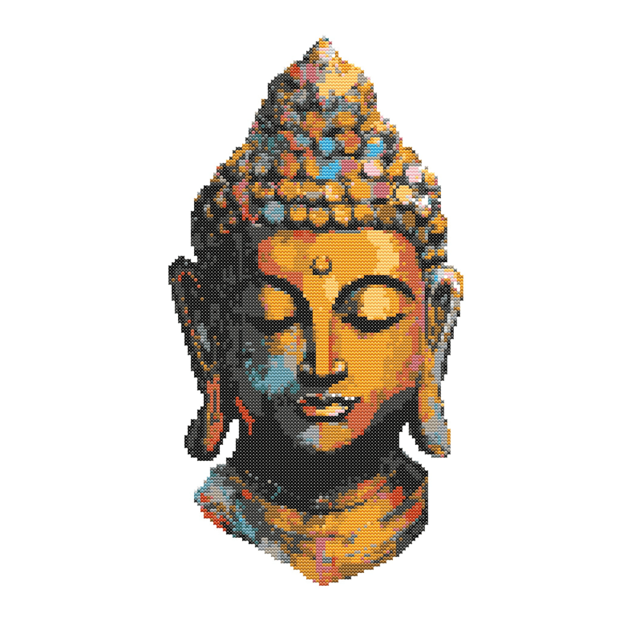 BUDDHA - Cross Stitch Pattern - Cross Stitch Chart