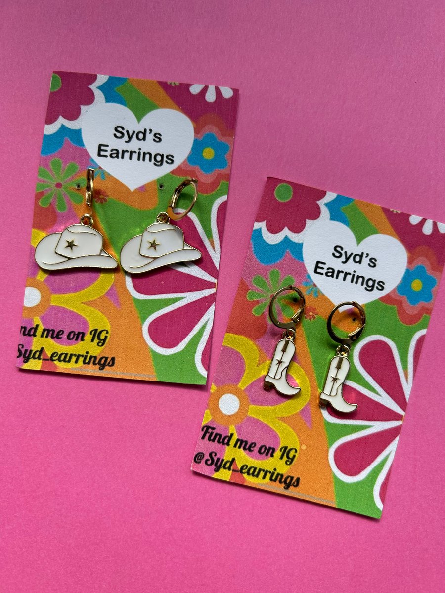 Cowboy Boot & Hat Earrings