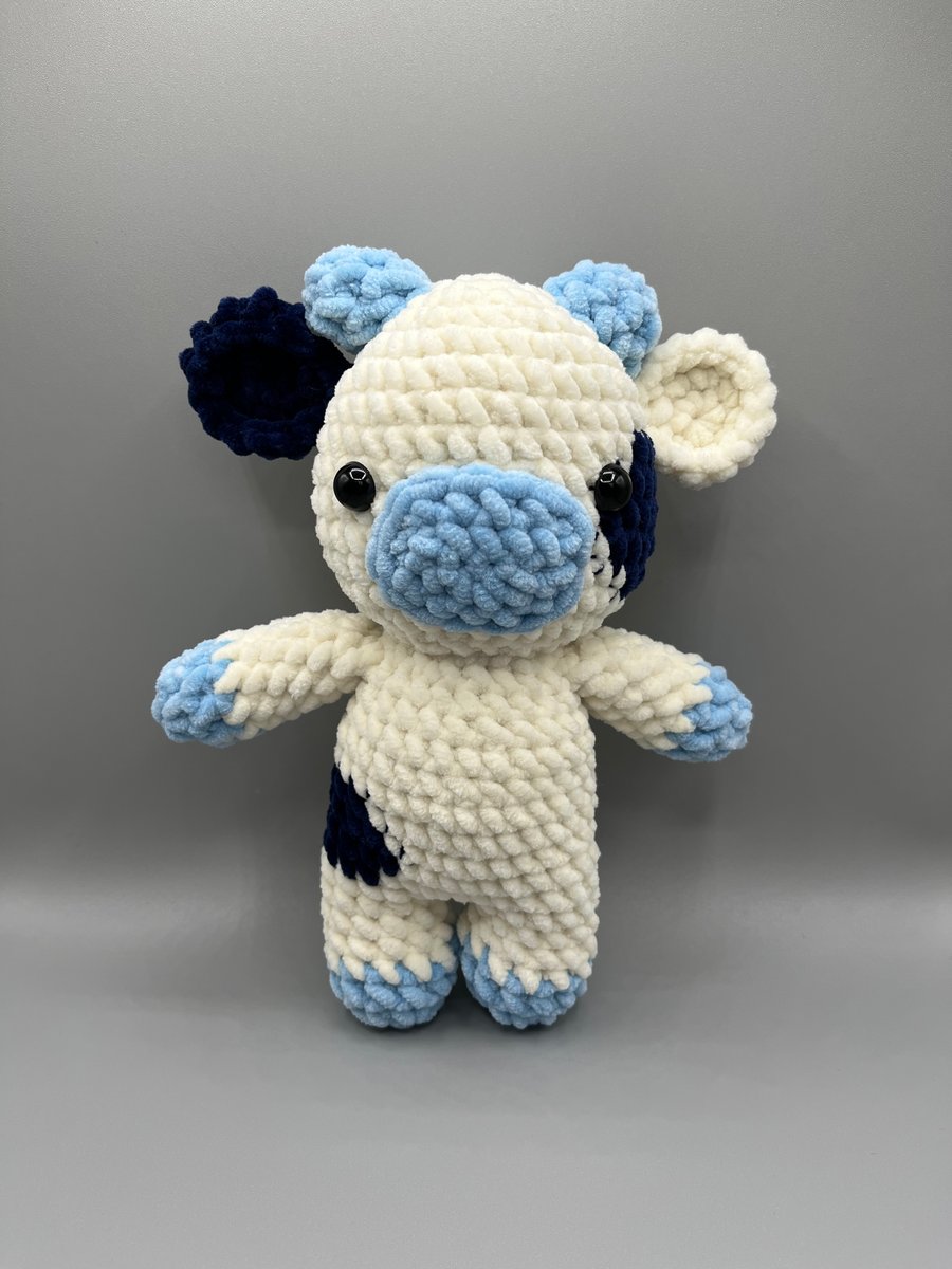 Handmade Crochet Cow Plushie