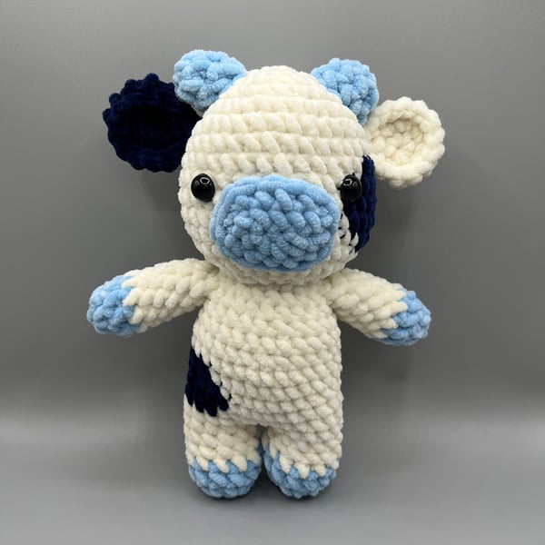 Handmade Crochet Cow Plushie