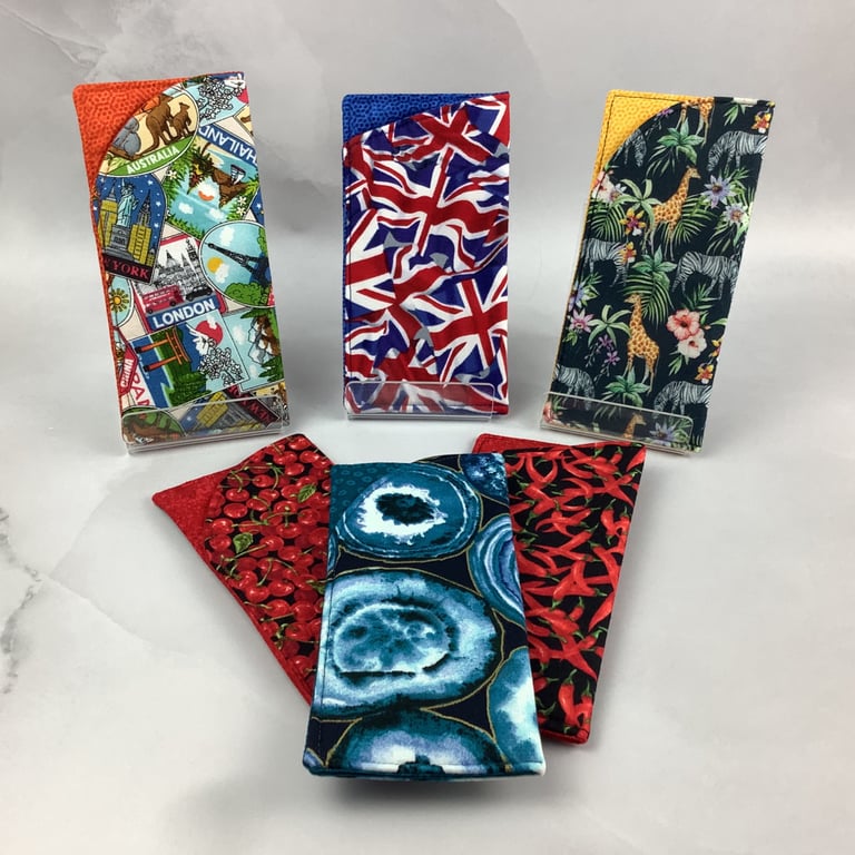 Fun glasses case, slip case, options, handmade