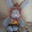 Bunny with Crochet Outfit 