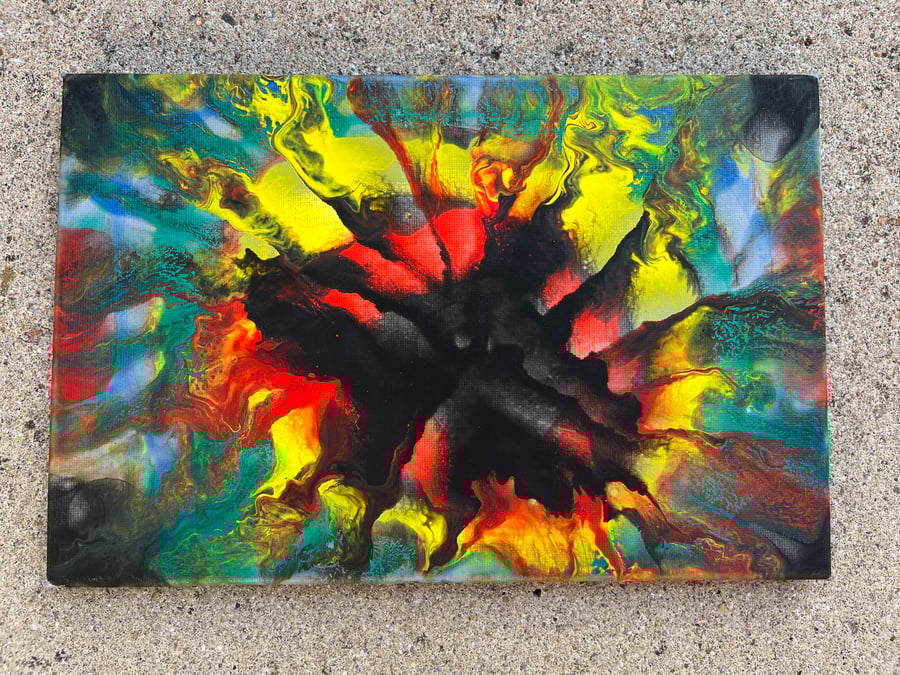 Canvas Explosion Painting 