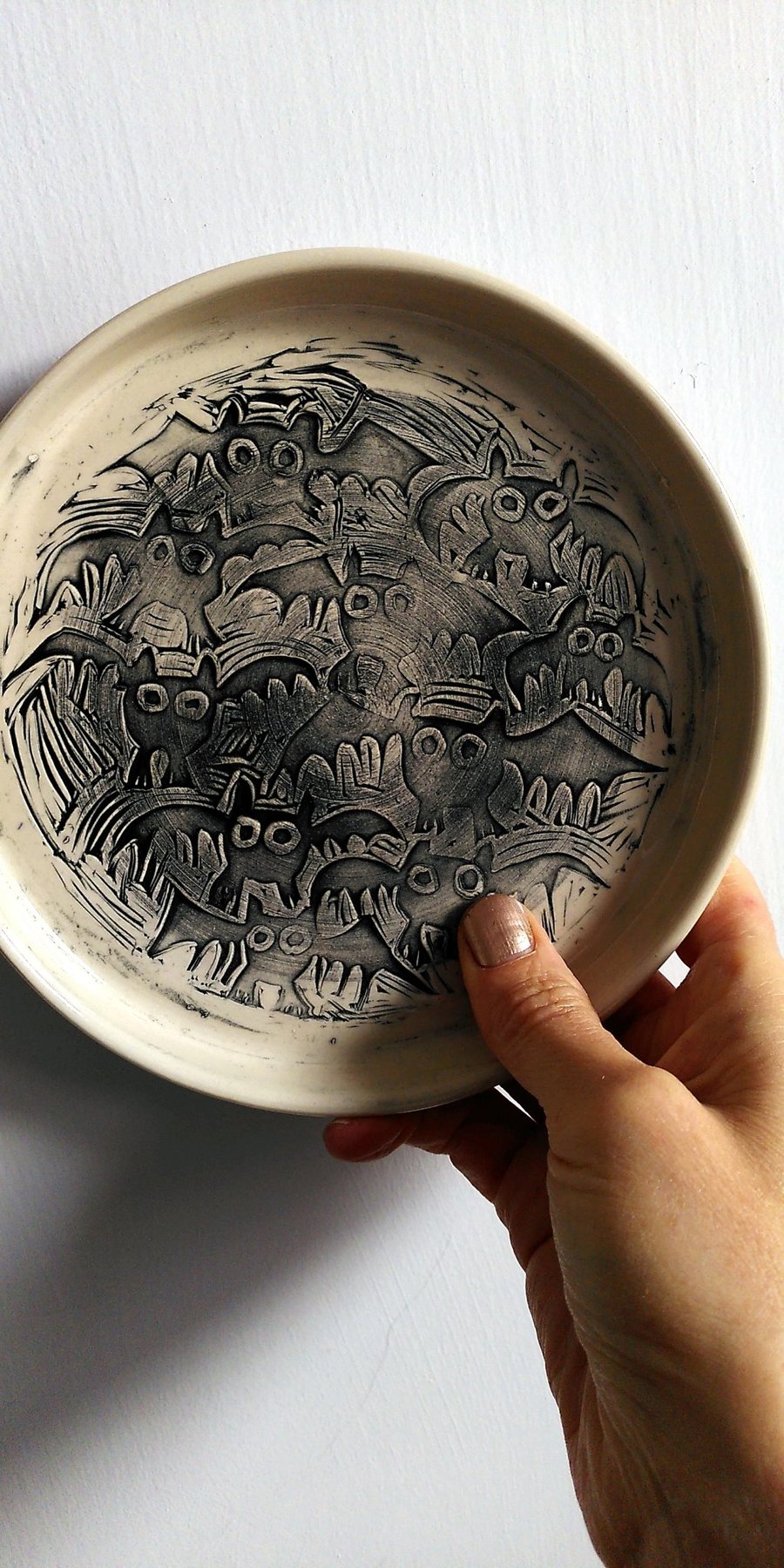 Image of Bat Ceranic Dish - SUPER SECONDS
