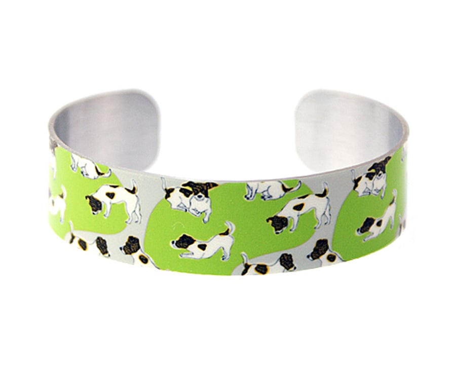 Bangle bracelet, Jack Russell jewellery cuff, dog lovers gift - C51