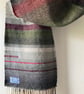 Fylingdales Hand Woven Herringbone Lambswool Scarf - Image 3
