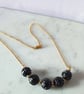 BLACK ROSE NECKLACE-AGATE NECKLACE-FLORAL NECKLACE - FREE UK SHIPPING - Image 6