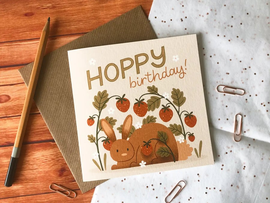 Hoppy Birthday Card