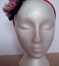 Pink floral fascinator  - Image 2