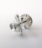 Silver Tie Pin - Handmade Sterling Silver Daffodil Pin - Image 5
