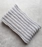 KNITTING PATTERN PDF Silver Ribbed Scarf - Image 1