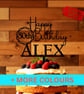 50th Birthday Cake Topper, Happy 50th Birthday Cake Topper, Custom Cake Topper - Image 2
