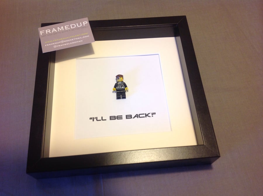 THE TERMINATOR - FRAMED CUSTOM LEGO MINIFIGURE