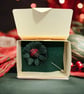 Flower Lapel Pin, Tartan, Green Flower, Wedding Flower - Image 4