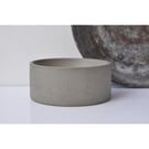 Medium Concrete Bowl: NEW Handmade Minimalist Cylinder Key & Jewelry Dish Sage G