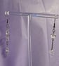 Anian - Clear Cross Asymmetrical Earrings  - Image 4