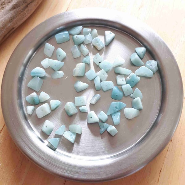 15grams Amazonite Chipped Gemstones Healing Stones Destash .B82