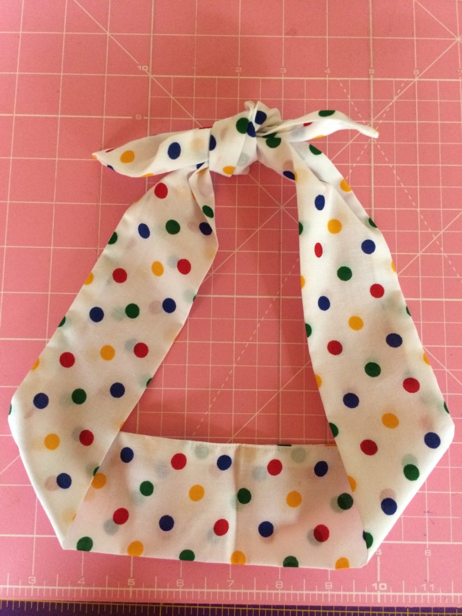 Pudsey polka dot rockabilly headband necktie