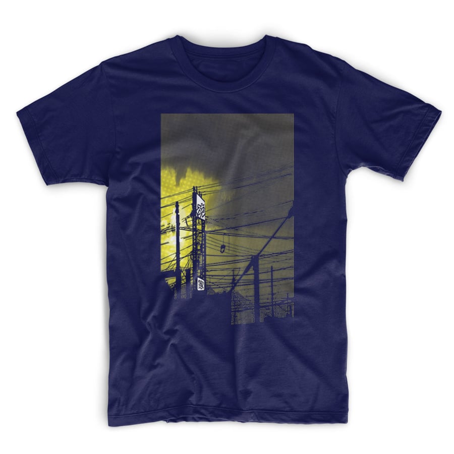 uchi sunset  Men's navy blue T shirt