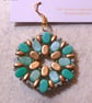 Hexagonal bead earrings (customisable) - Image 1