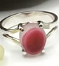 Handcrafted Sterling Silver Seaham Multi Sea Glass Ring – Rare Pinks & White.  - Image 6