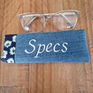 Handmade Upcycled Denim Glasses Case - Specs