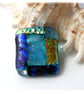 Patchwork  Brooch 105 Dichroic Fused Glass Handmade  - Image 4
