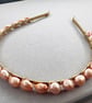 Real Pearl Headband Alice Band - Image 4