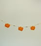 Halloween Garland Handmade orange pumpkins - Image 4