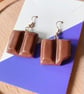 Chocolate Bar Earrings