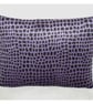 Purple Velvet 12x16 Oblong Cushion Pillow Cover 16"x12" Black 40x30cm - Image 1
