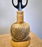 Maple wood twine and scissors holder