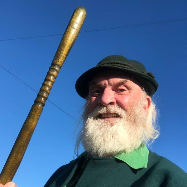 GREEN Walking Staff