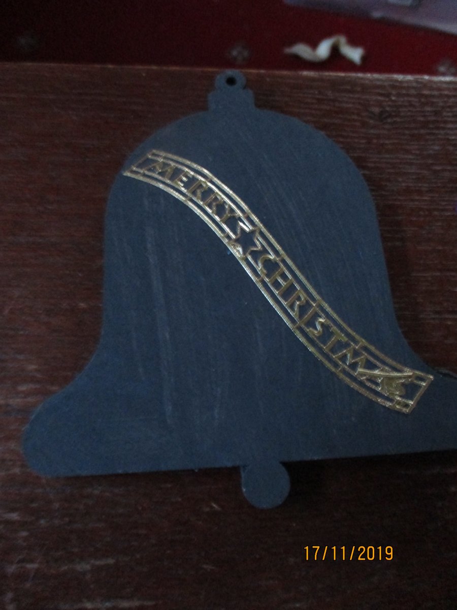 Merry Christmas Bell Plaque