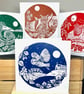 Dormouse Winter Scene - Handprinted  - Image 4