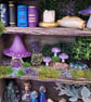 Enchanted Purple Mushroom Miniature Wall Cabinet - Image 5