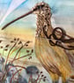 Embroidered curlew picture  - Image 4