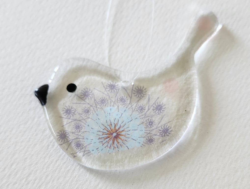 Fused Glass Summer Bird