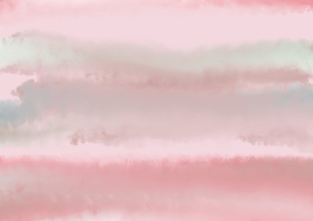 Blush Cloud Drift - A High Quality Rolled Canvas 