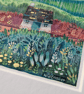 Aurora Cottage - Mixed media. Colourful. Unique. Floral. Mounted  - Image 2