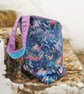 Floral design chenille and wool felt storage pouch with hanging loop - Image 3