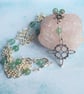 Witch Knot and Aventurine Necklace, Pagan Jewellery