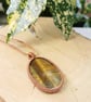 Tiger Eye Macrame Necklace Pendant  - Image 5