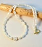 Mother Of Pearl Rose Necklace Handmade Gift - Wedding, Bridesmaid, Anniversary - Image 2