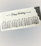 Luxury birthday card with silver candles, cutaway and matching silver insert.  - Image 3